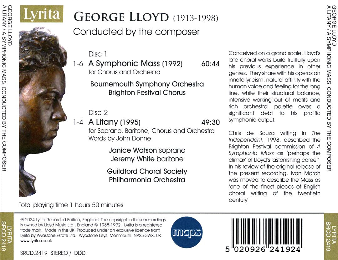 George Lloyd: A Litany; A Symphonic Mass cover art