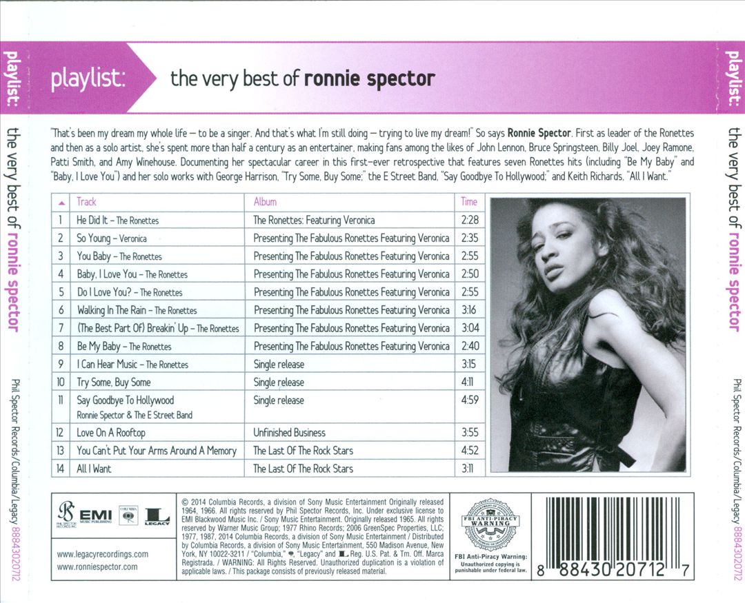 Playlist: The Very Best of Ronnie Spector cover art