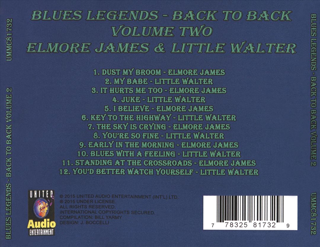 Blues Legends Back to Back, Vol. 2 cover art