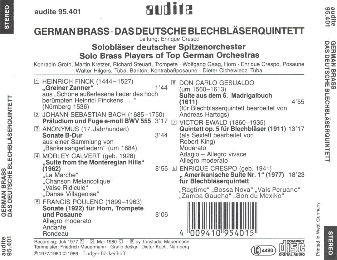 Das Deutsche Blechbläserquintett cover art