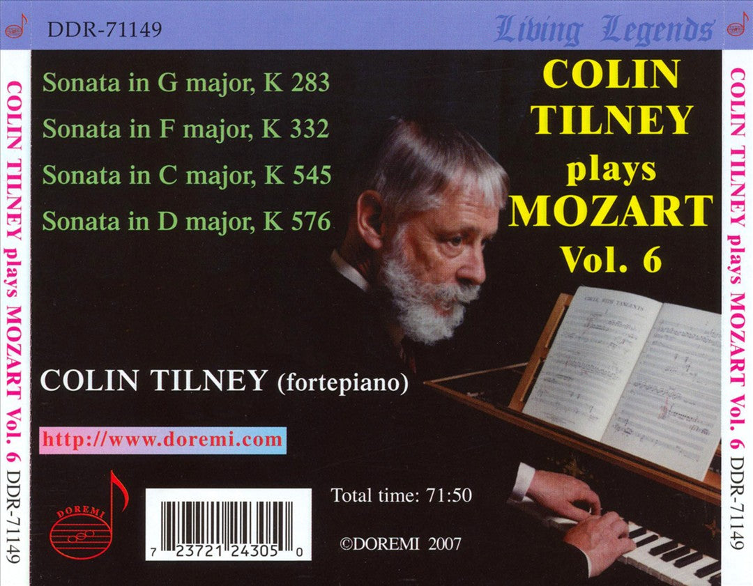 Colin Tilney plays Mozart, Vol. 6 cover art