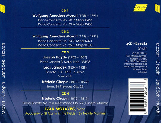 Ivan Moravec: Mozart, Chopin, Janácek, Haydn cover art