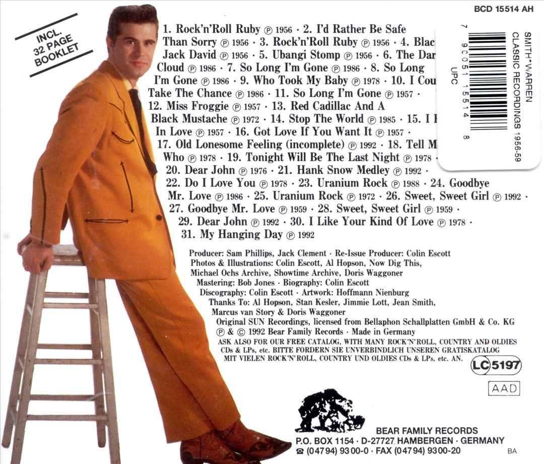 Classic Recordings 1956-59 cover art