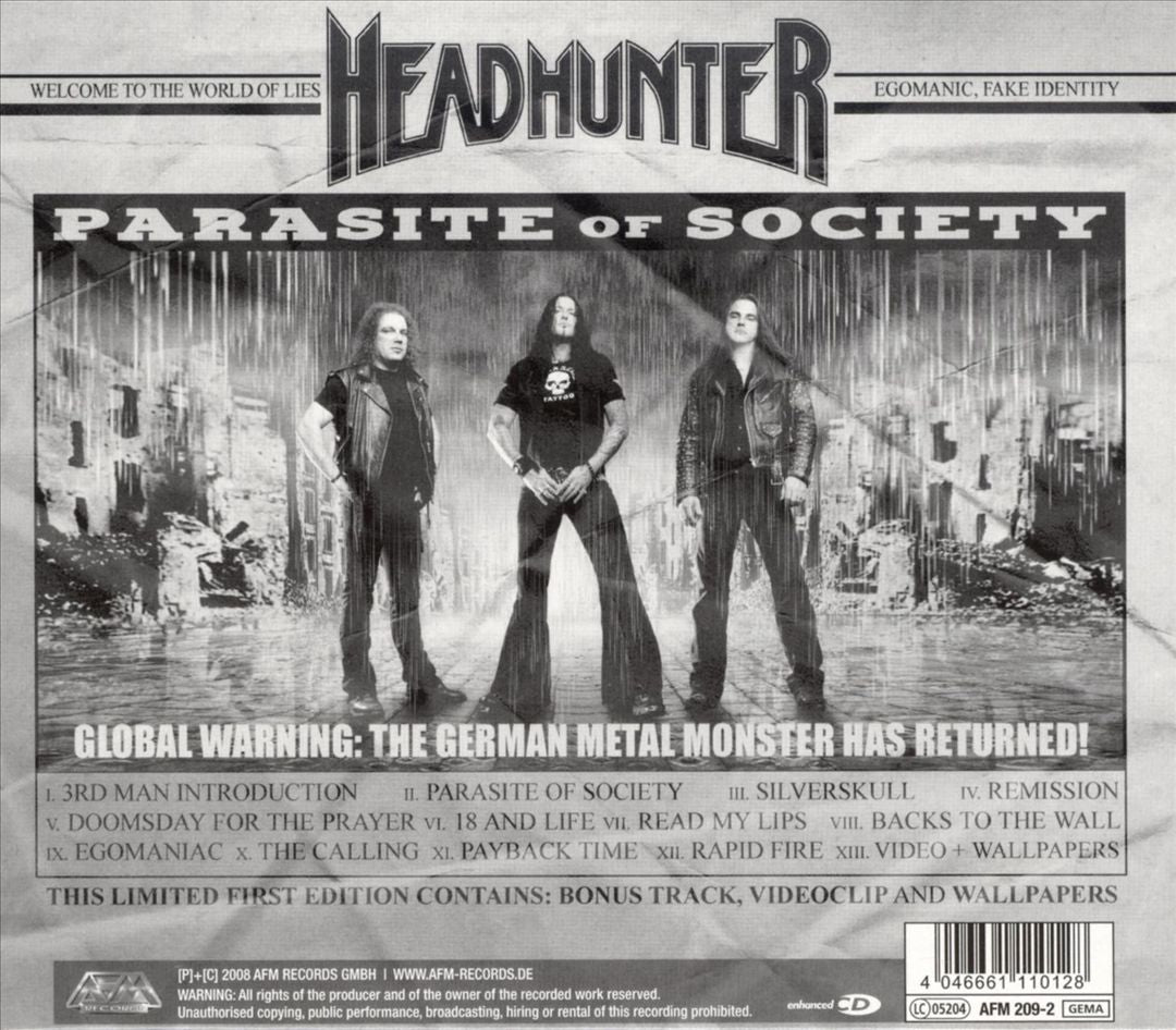 Parasite of Society [Bonus Track] cover art