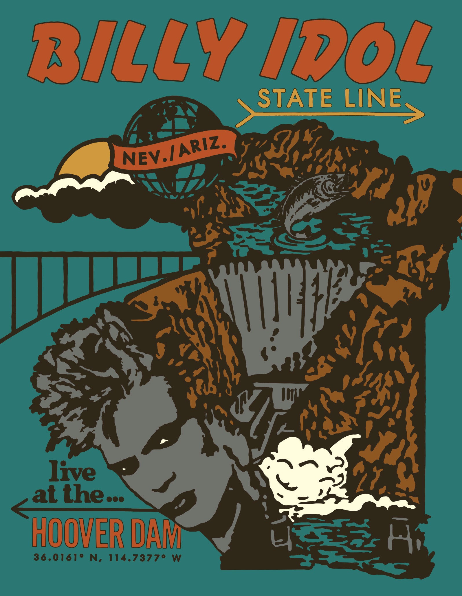 Billy Idol: State Line - Live at the Hoover Dam  [Blu-ray] cover art