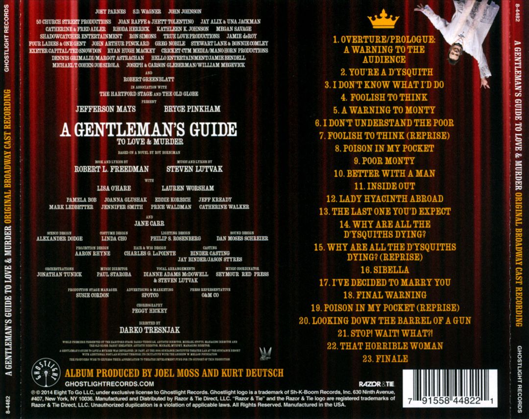 Gentleman's Guide to Love & Murder cover art