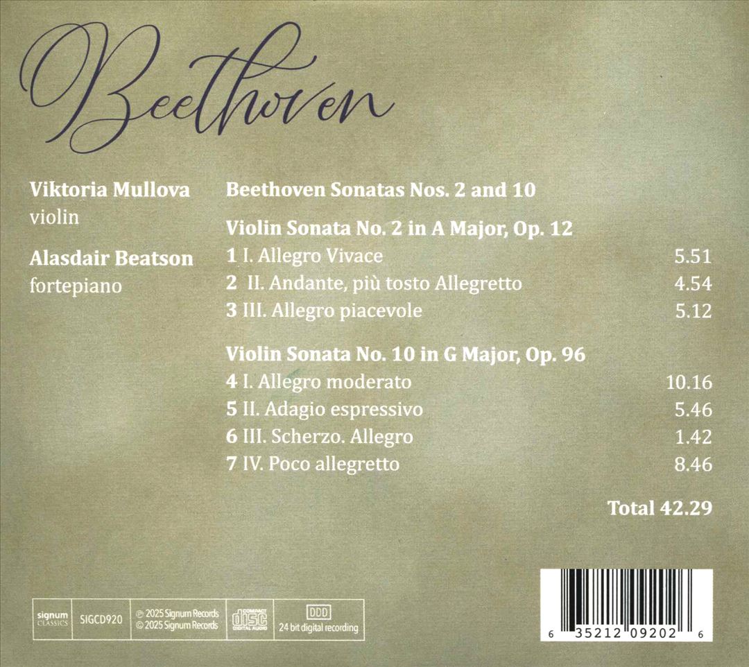 Beethoven: Sonatas 2 & 10 cover art