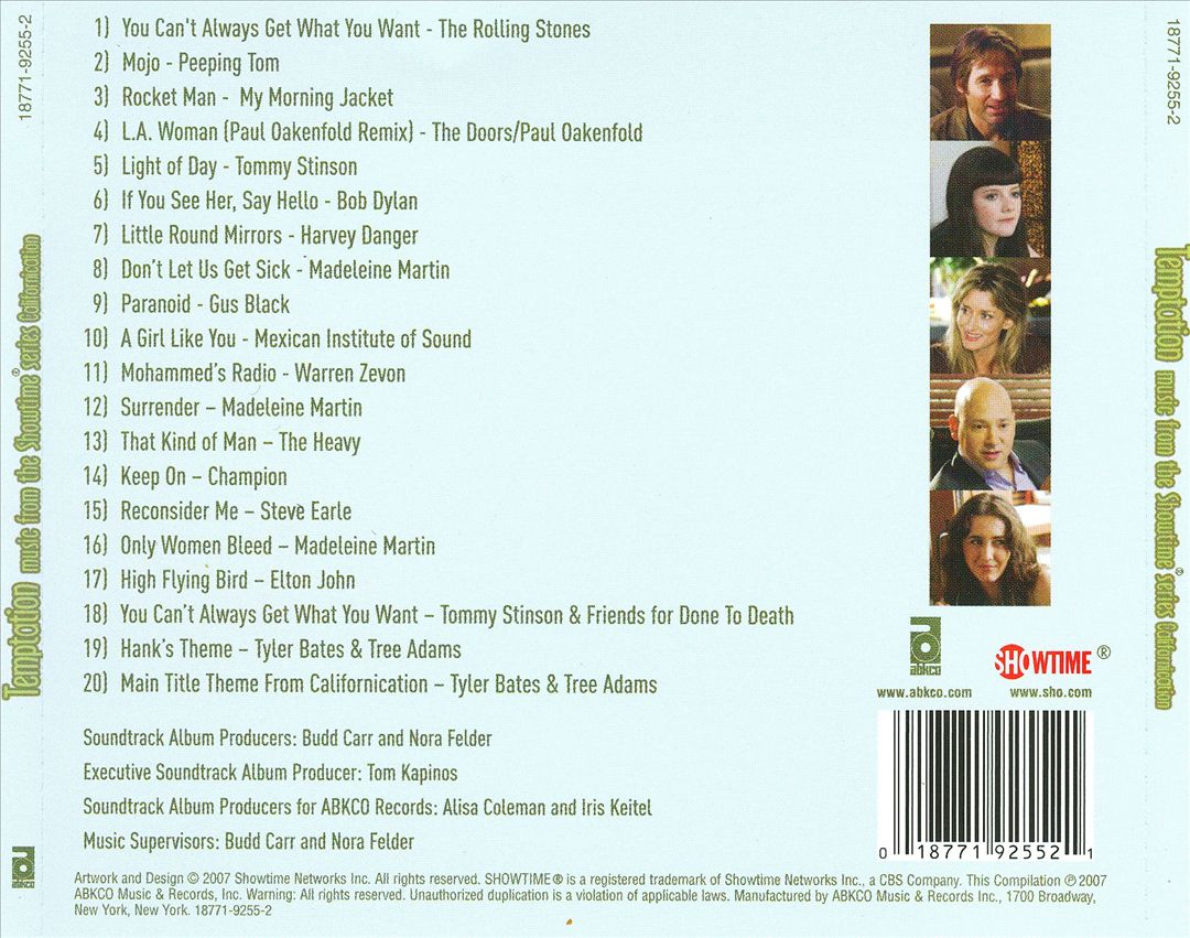 Temptation: Music From The Showtime Series Californication cover art
