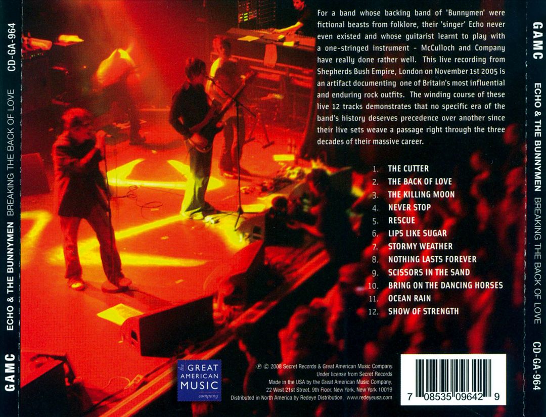 Breaking the Back of Love cover art