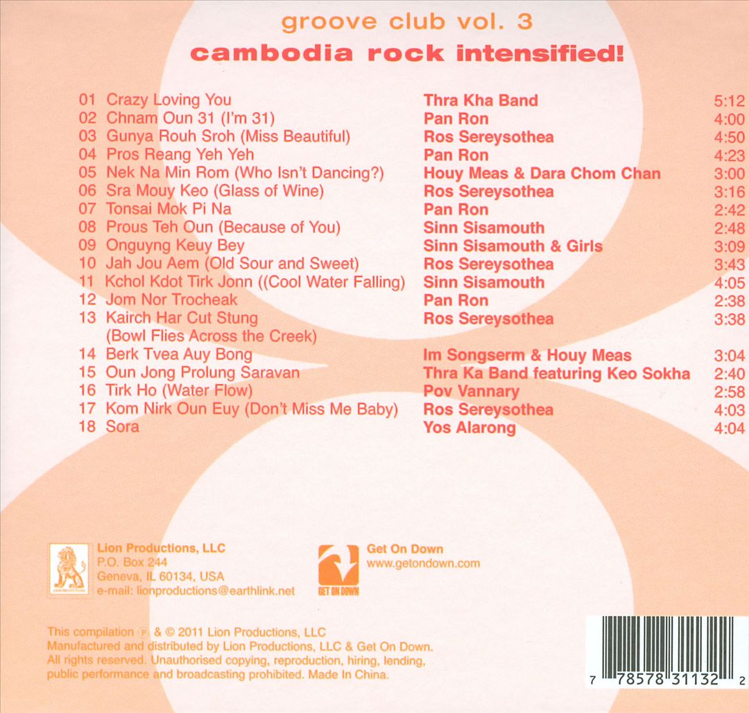 Groove Club, Vol. 3: Cambodia Rock Intensified! cover art
