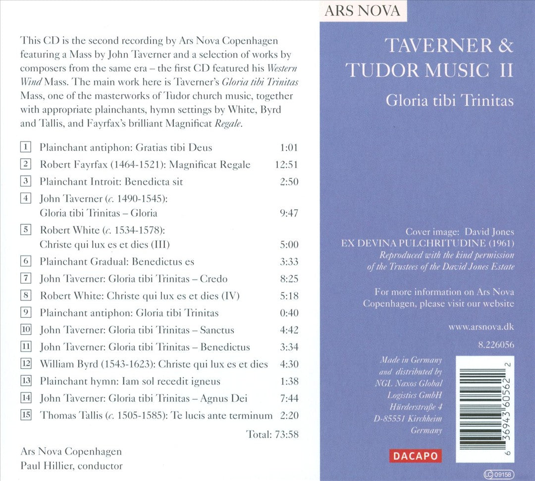 Taverner & Tudor Music II: Gloria Tibi Trinitas cover art