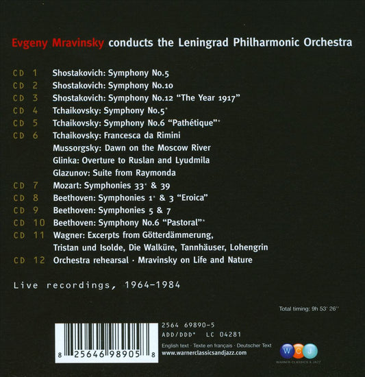 Mravinsky Conducts the Leningrad Philharmonic Orchestra cover art