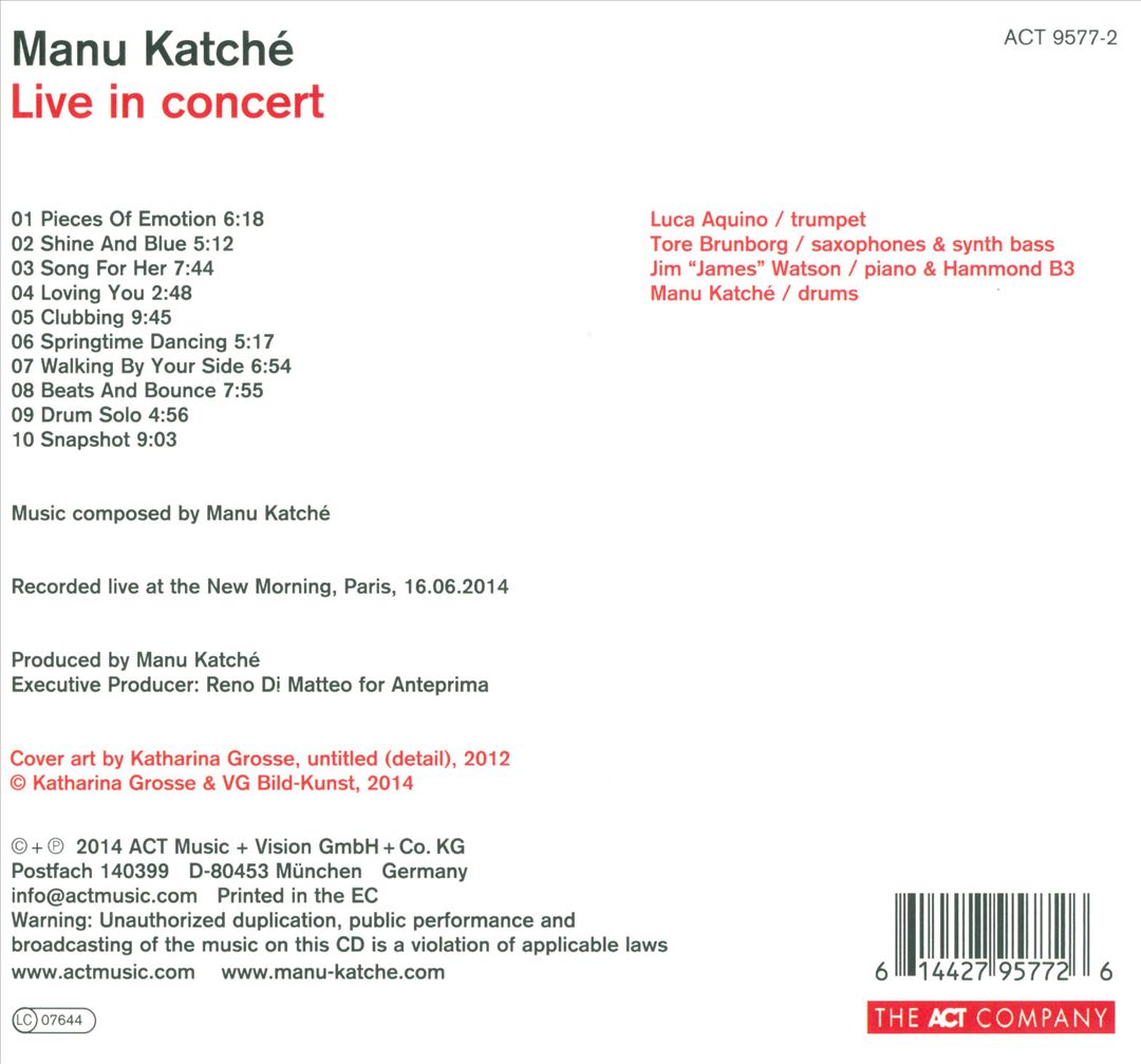 Live in Concert cover art