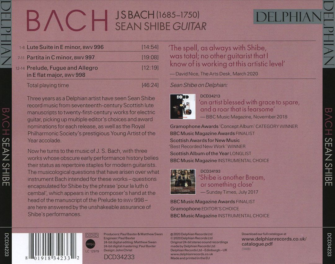 Bach cover art