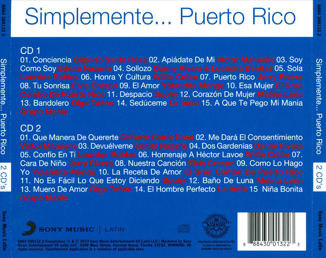Simplemente: Puerto Rico cover art