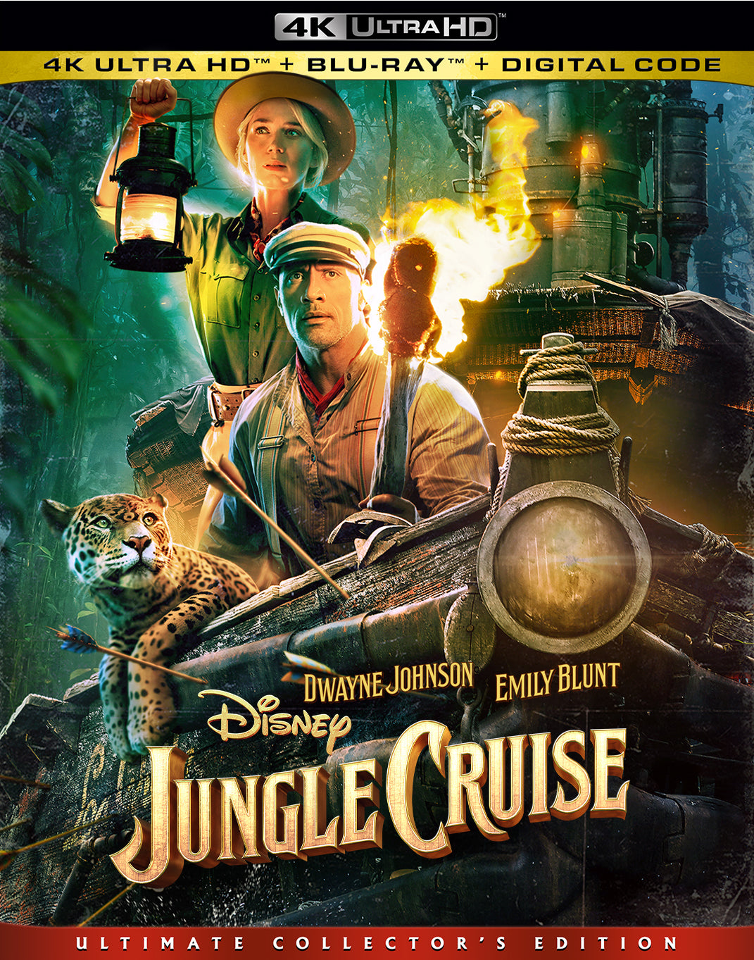 Jungle Cruise [Includes Digital Copy] [4K Ultra HD Blu-ray/Blu-ray] cover art