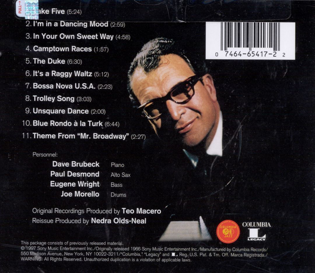 Dave Brubeck's Greatest Hits cover art