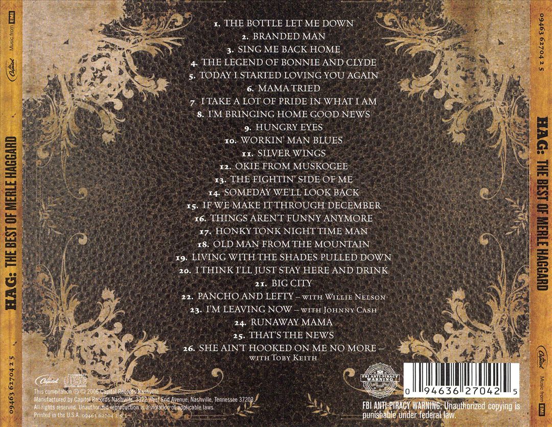 Hag: The Best of Merle Haggard cover art