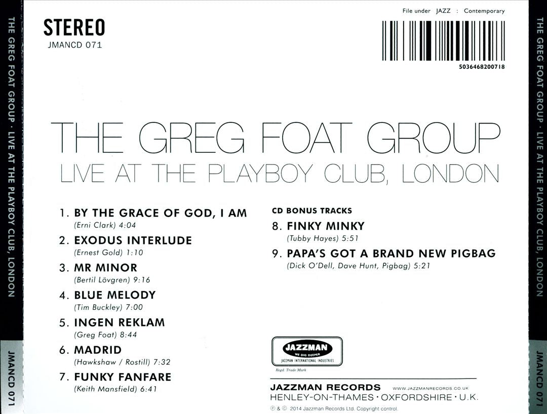 Live at the Playboy Club, London cover art