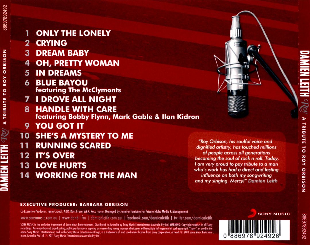 Roy: Tribute to Roy Orbison cover art