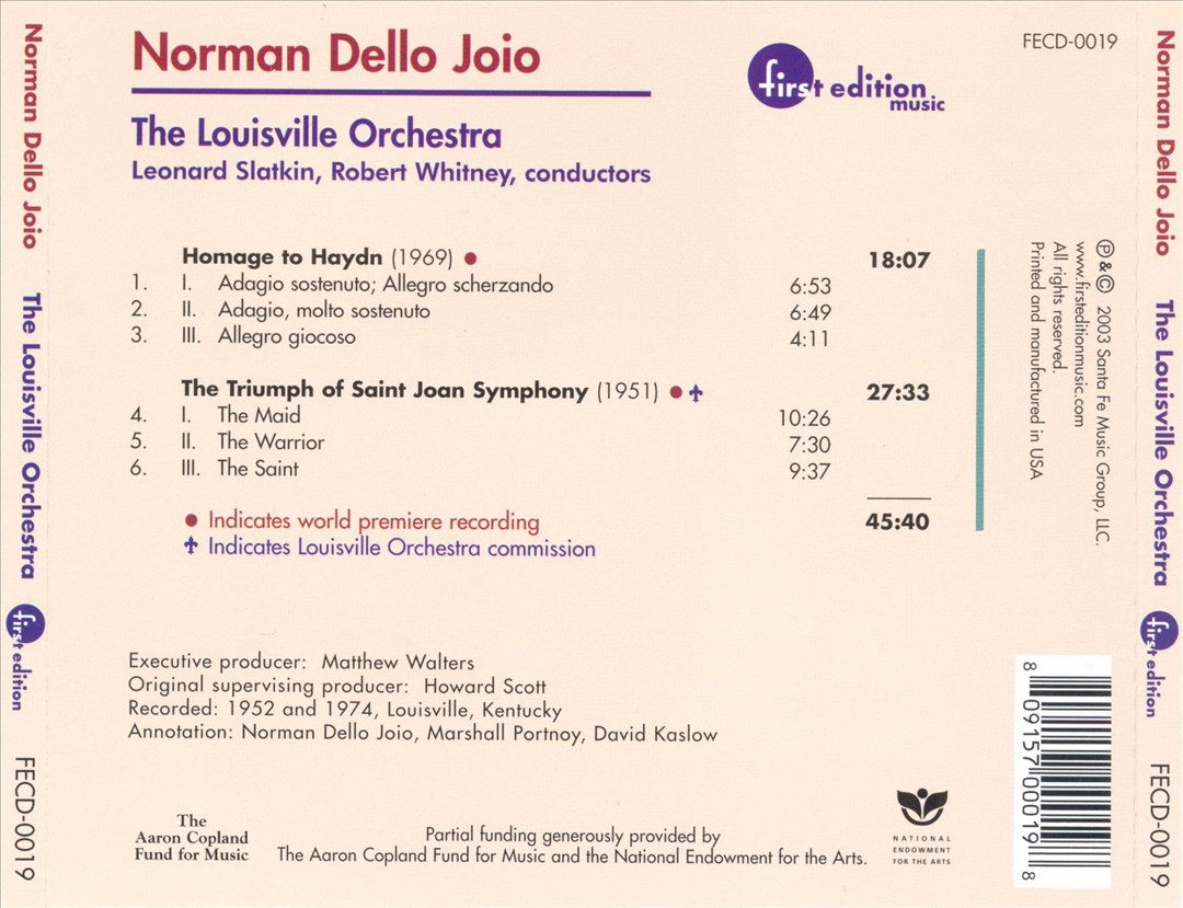 Norman Dello Joio cover art