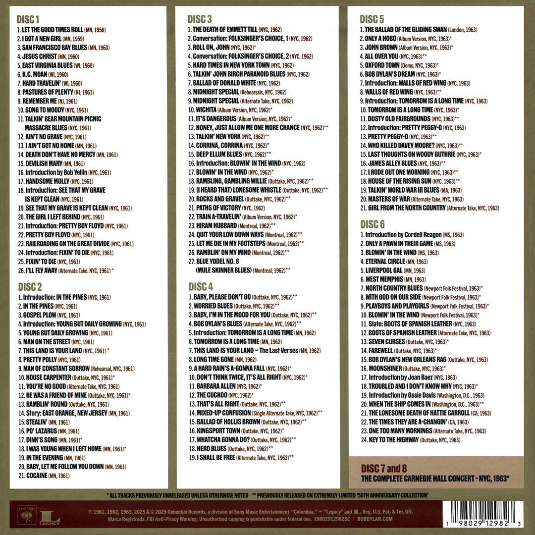 Bootleg Series Vol. 18: Through The Open Window, 1956-1963 [8 CD] cover art