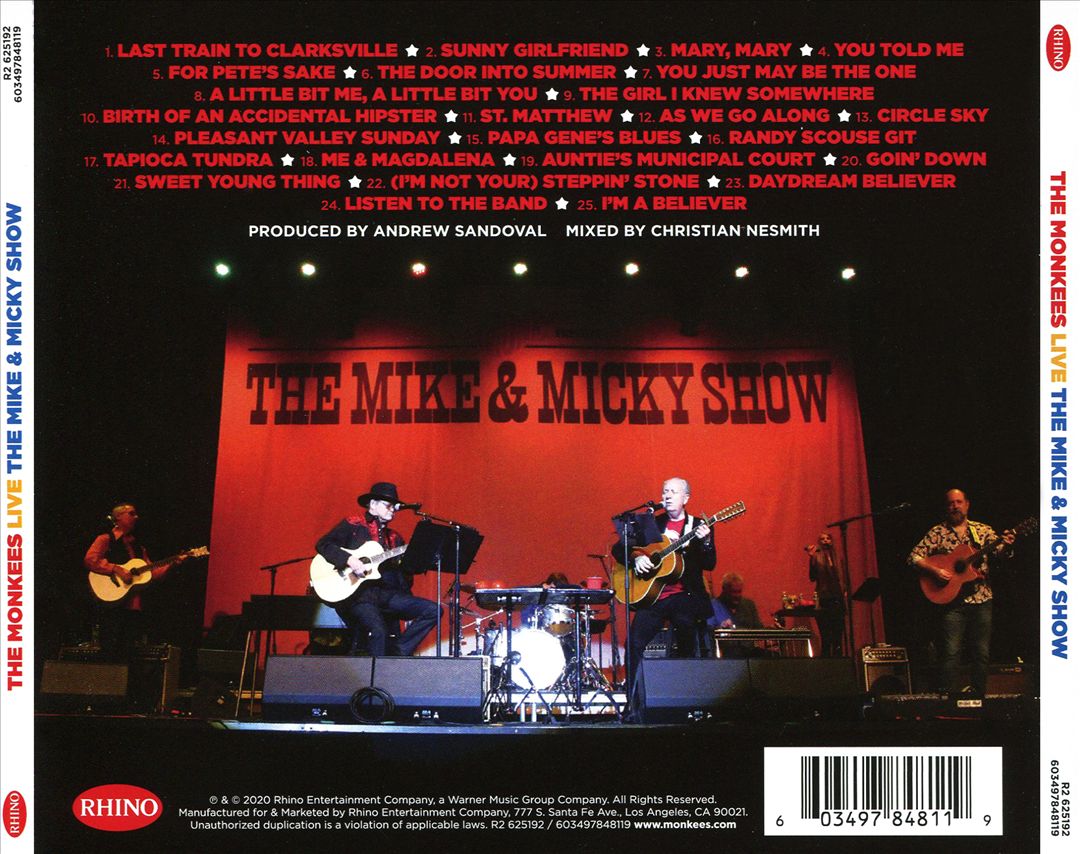 Monkees Live: The Mike & Micky Show cover art