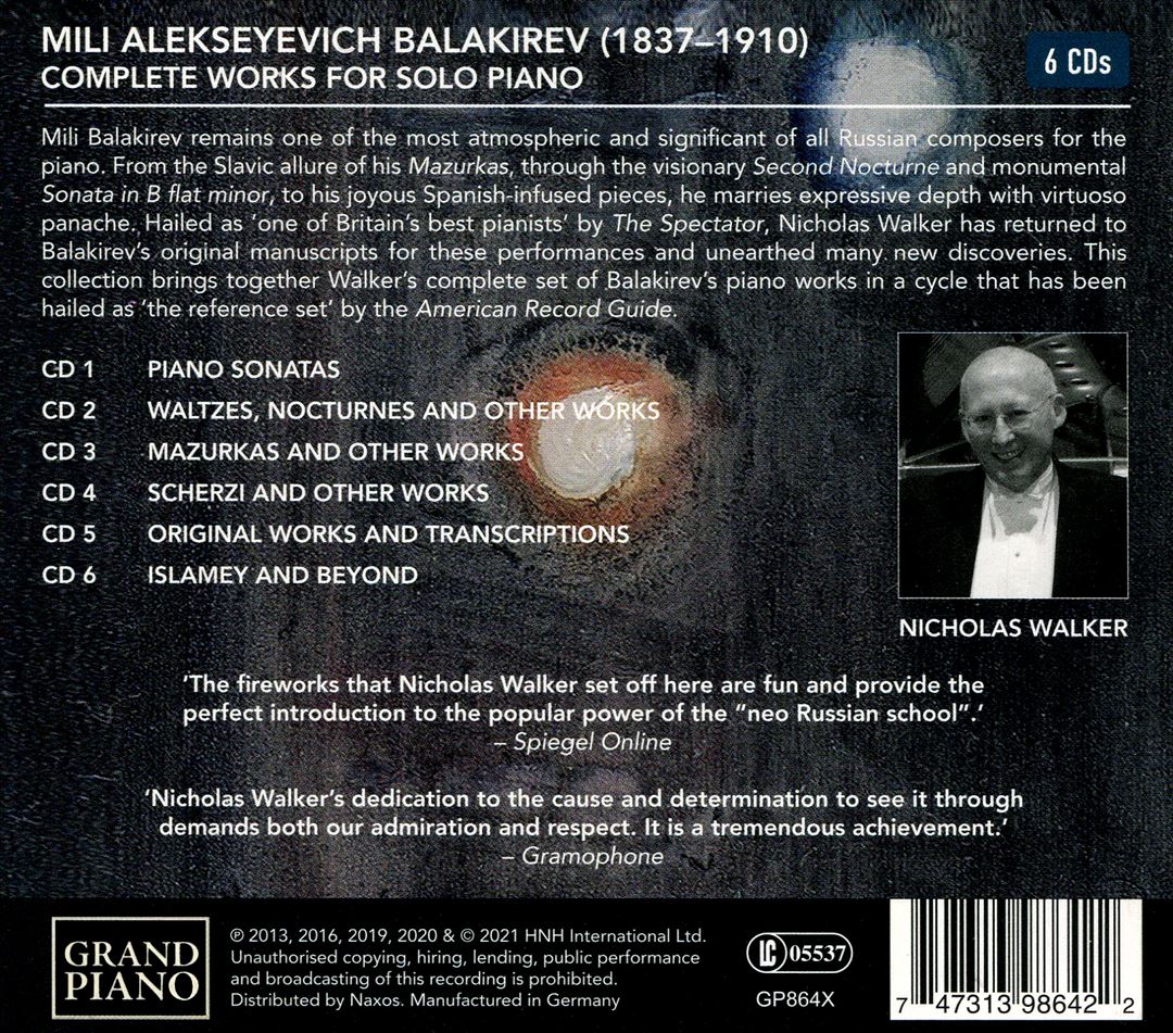 Balakirev: Complete Works for Solo Piano cover art