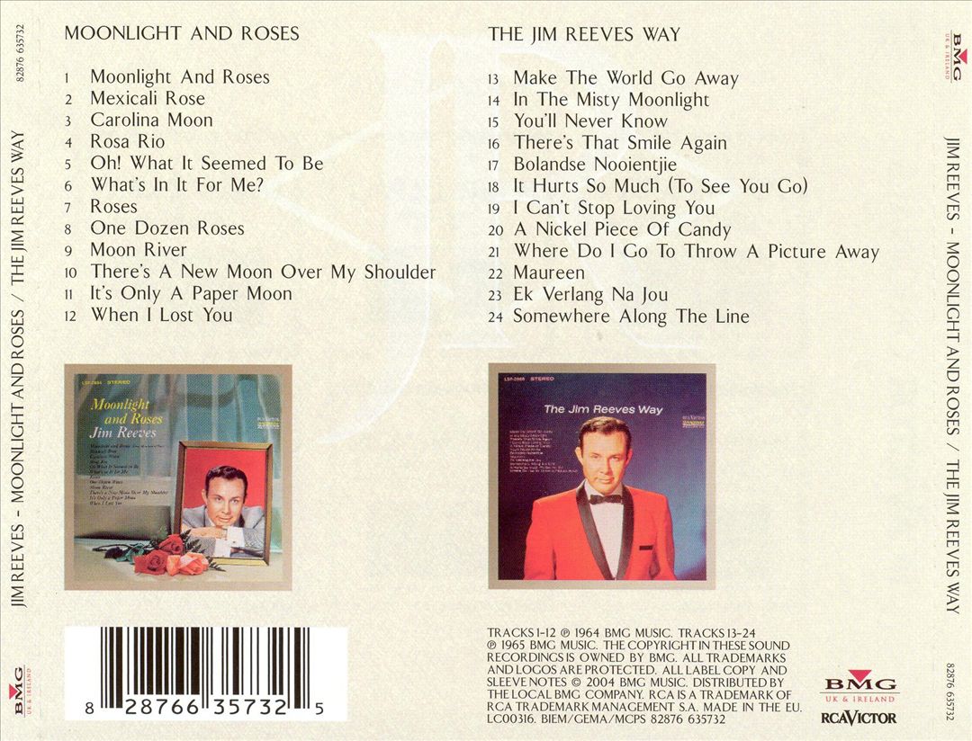 Moonlight and Roses/Jim Reeves Way cover art
