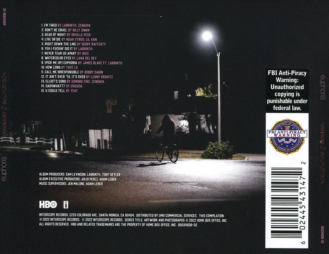 Euphoria: Season 2 [Original TV Soundtrack] cover art