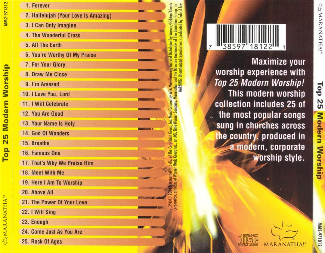 Top 25 Modern Worship cover art