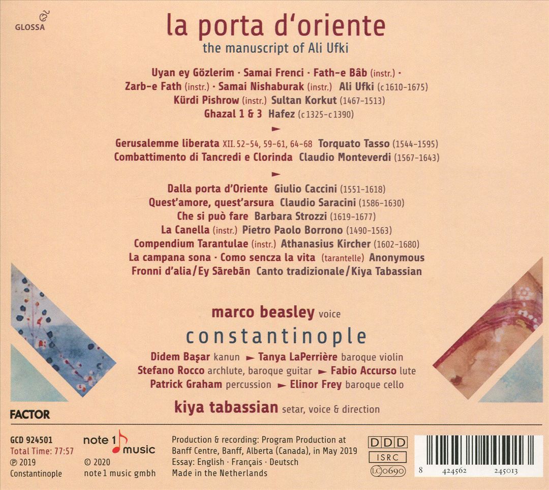 Porta d'Oriente cover art