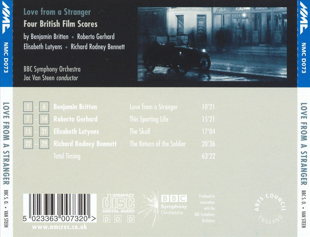Love from a Stranger: Four British Film Scores cover art