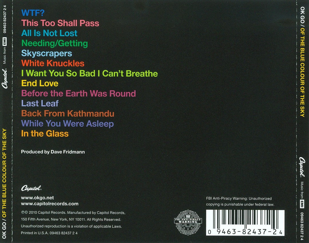 Of the Blue Colour of the Sky cover art