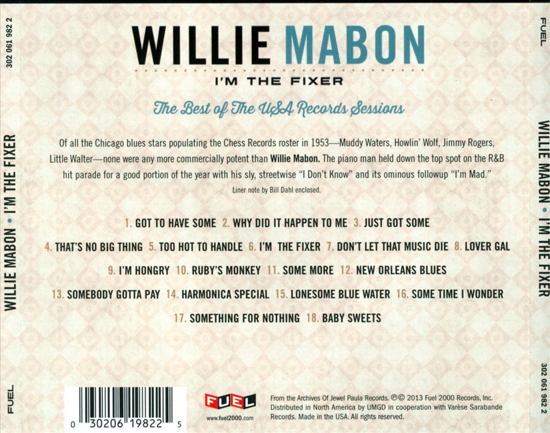 I'm The Fixer: The Best Of The U.S.A. Sessions cover art
