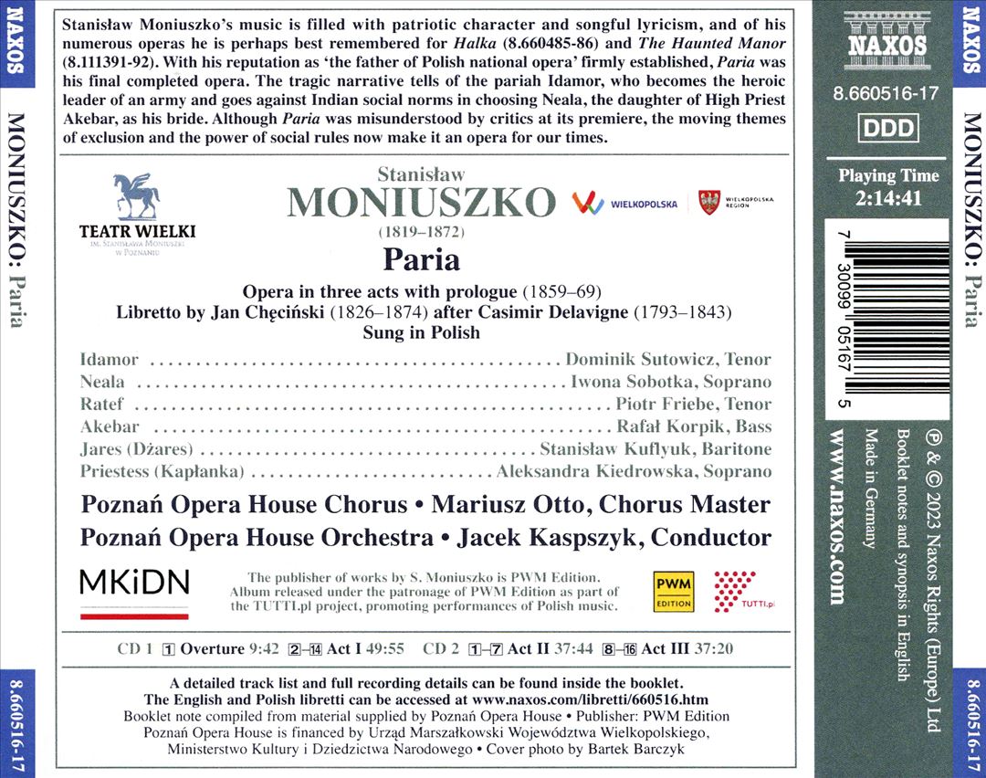 Moniuszko: Paria cover art