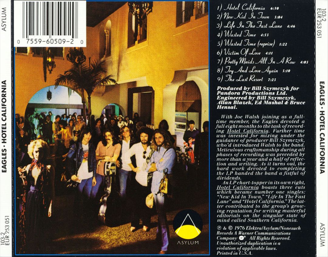 Hotel California cover art