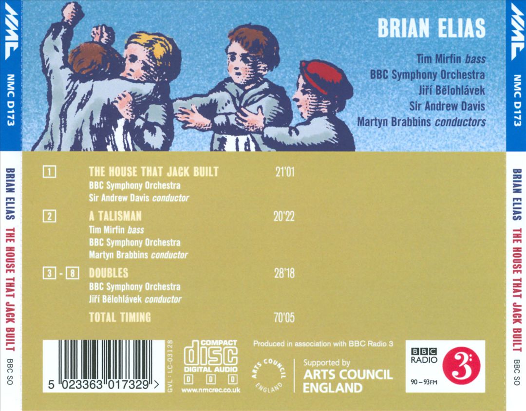 Brian Elias: The House That Jack Built; A Talisman; Doubles cover art
