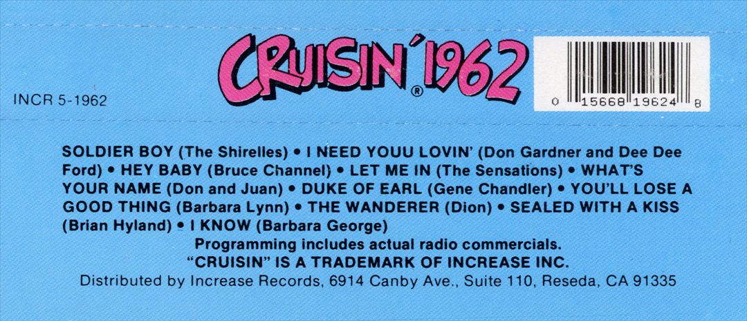 Cruisin' 1962 cover art