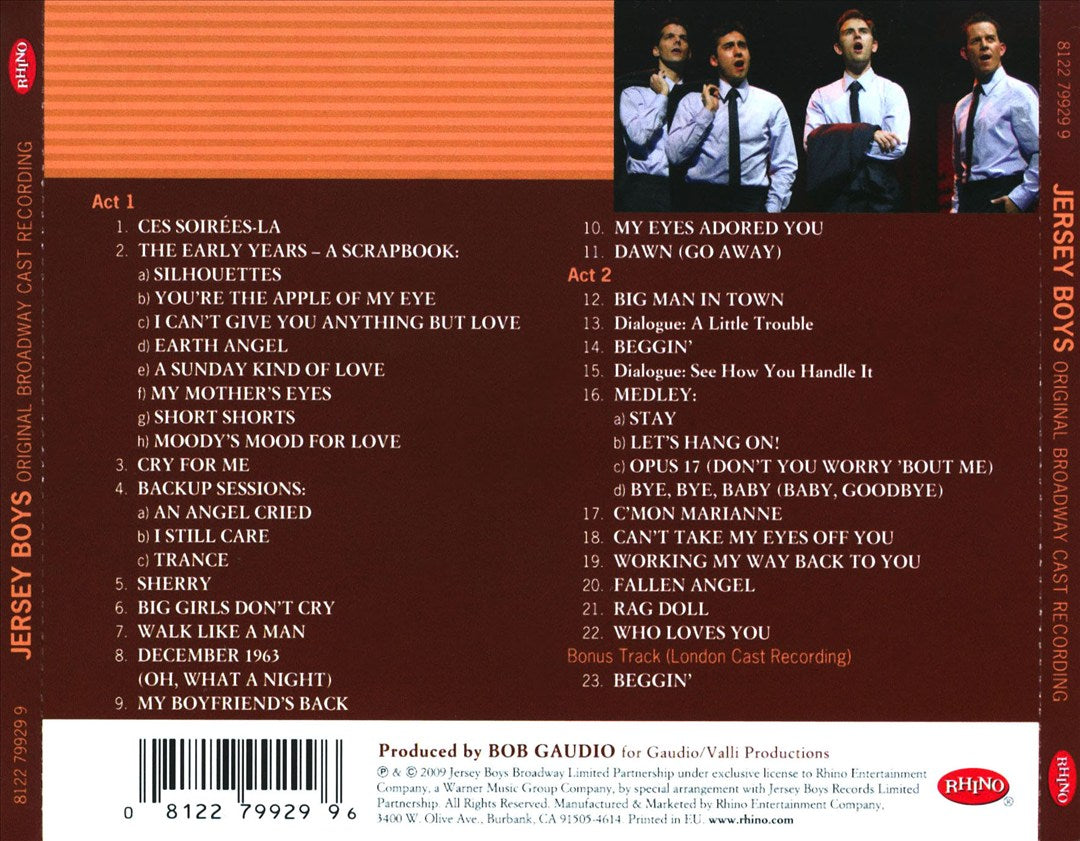Jersey Boys [Original Broadway Cast Recording] cover art