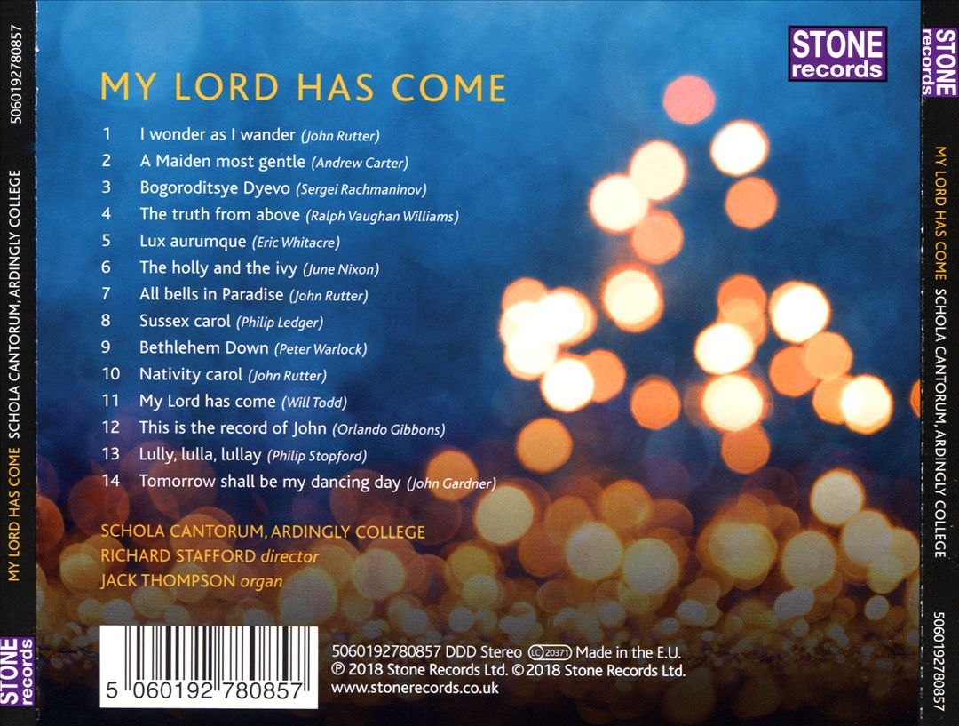 My Lord Has Come: Christmas music from Ardingly College cover art