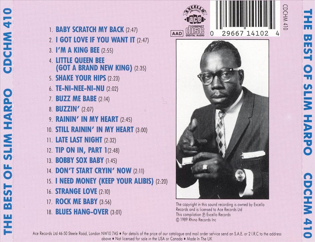 Best of Slim Harpo [Ace] cover art