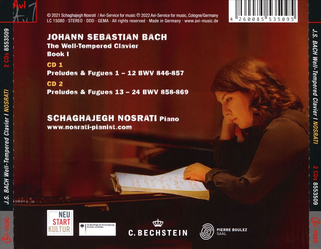Bach: The Well-Tempered Clavier, Book I cover art