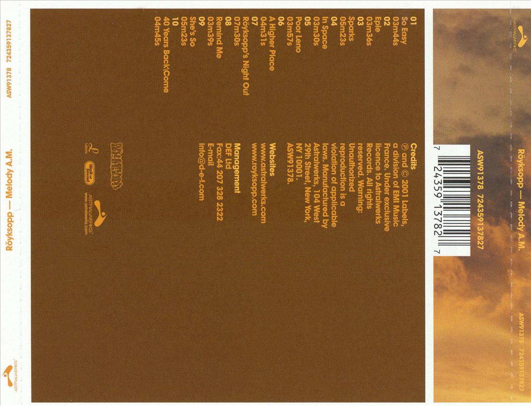 Melody A.M. cover art