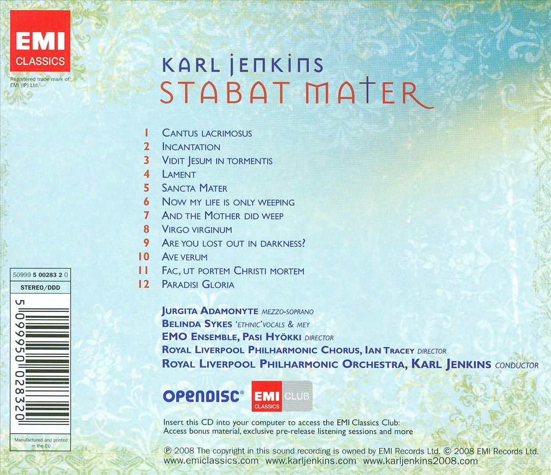 Karl Jenkins: Stabat Mater cover art