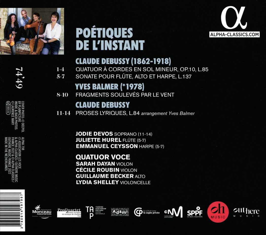 Poétiques de l'Instant cover art