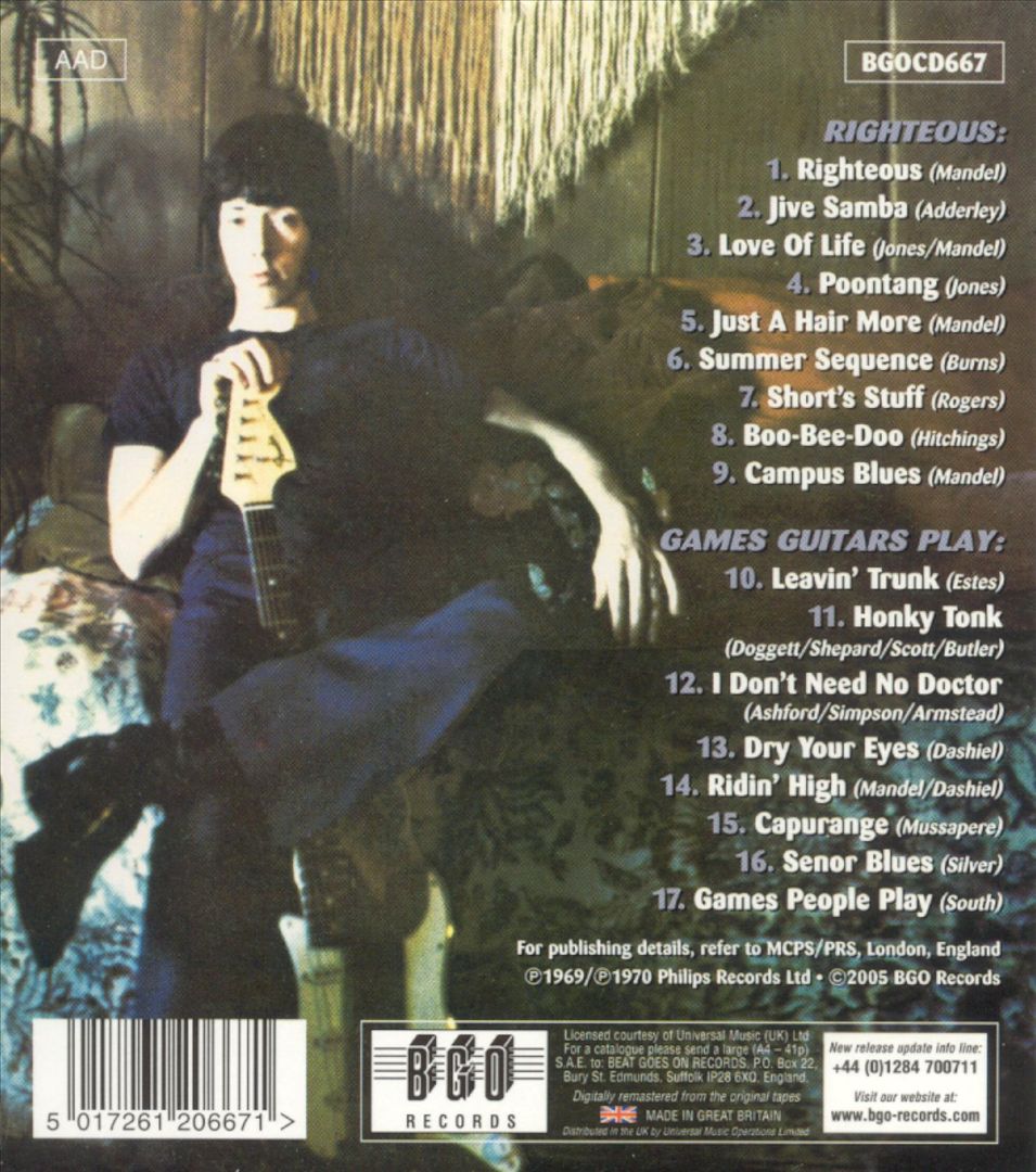 Righteous/Games Guitars Play cover art