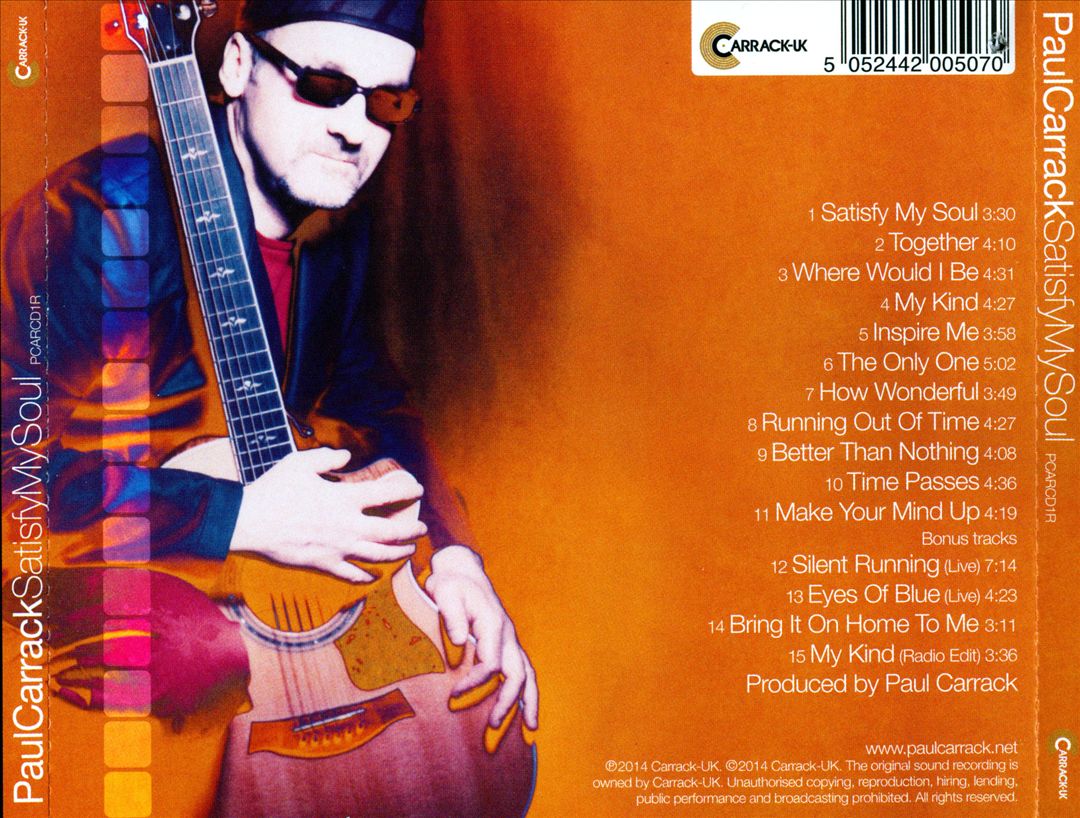 Satisfy My Soul cover art