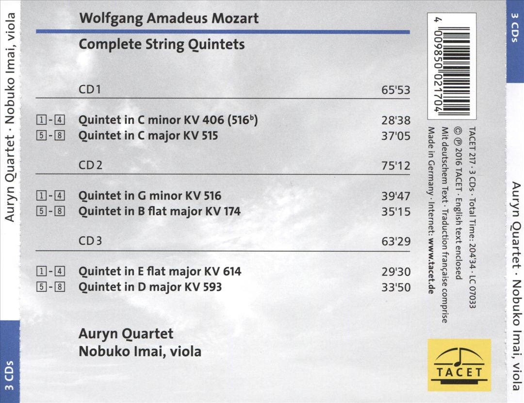 Mozart: The Complete String Quintets cover art