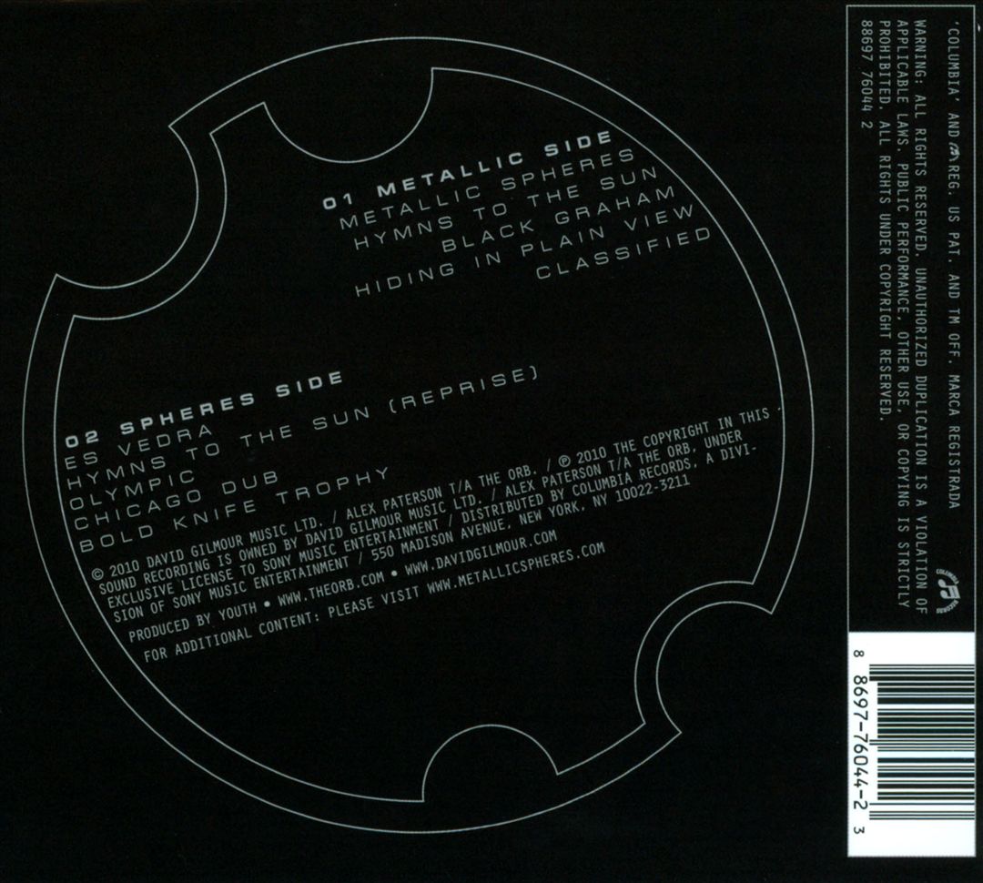 Metallic Spheres cover art